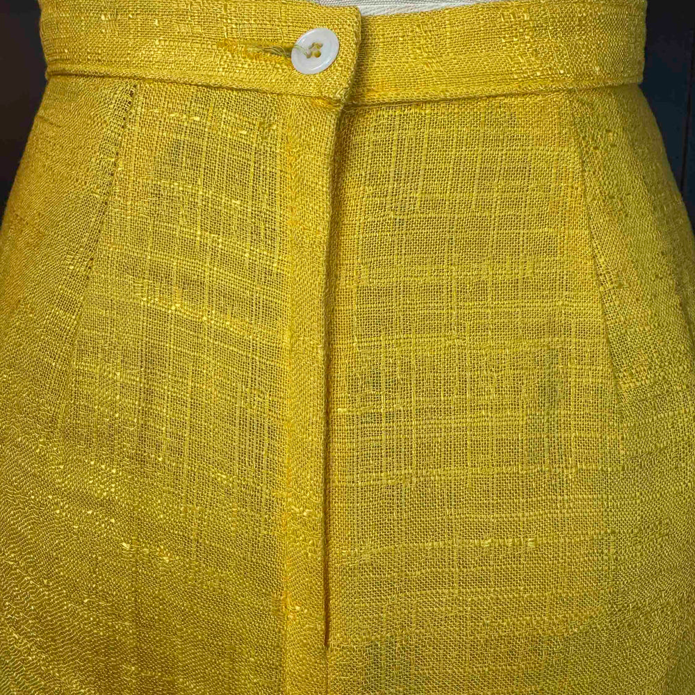 
                      
                        Vintage Yellow Linen Skirt - Size S
                      
                    
