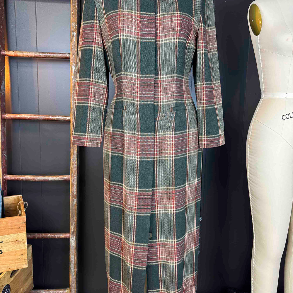 
                      
                        Vintage Plaid Forest Green Dress/Coat - Size XS/S
                      
                    