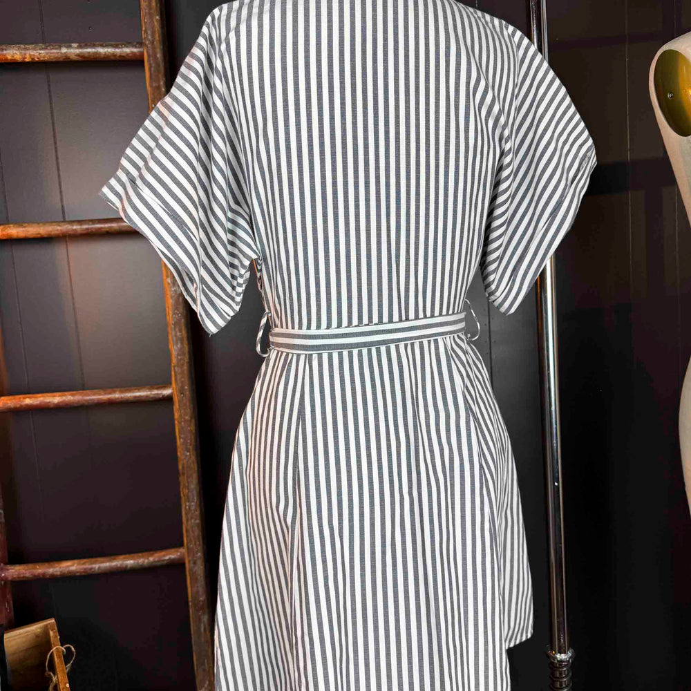 
                      
                        Pre-loved Black and White Striped Poplin Dress - Size XS
                      
                    