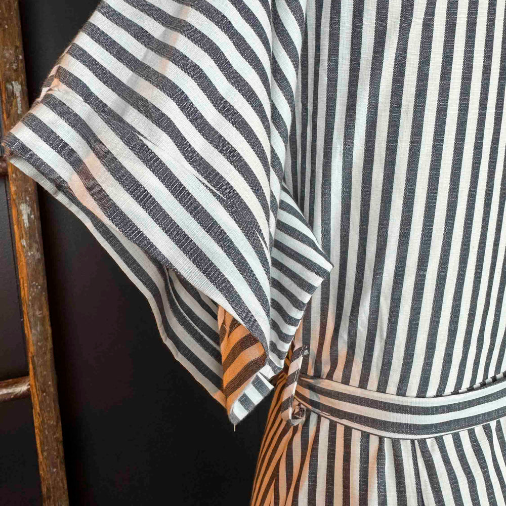 
                      
                        Pre-loved Black and White Striped Poplin Dress - Size XS
                      
                    