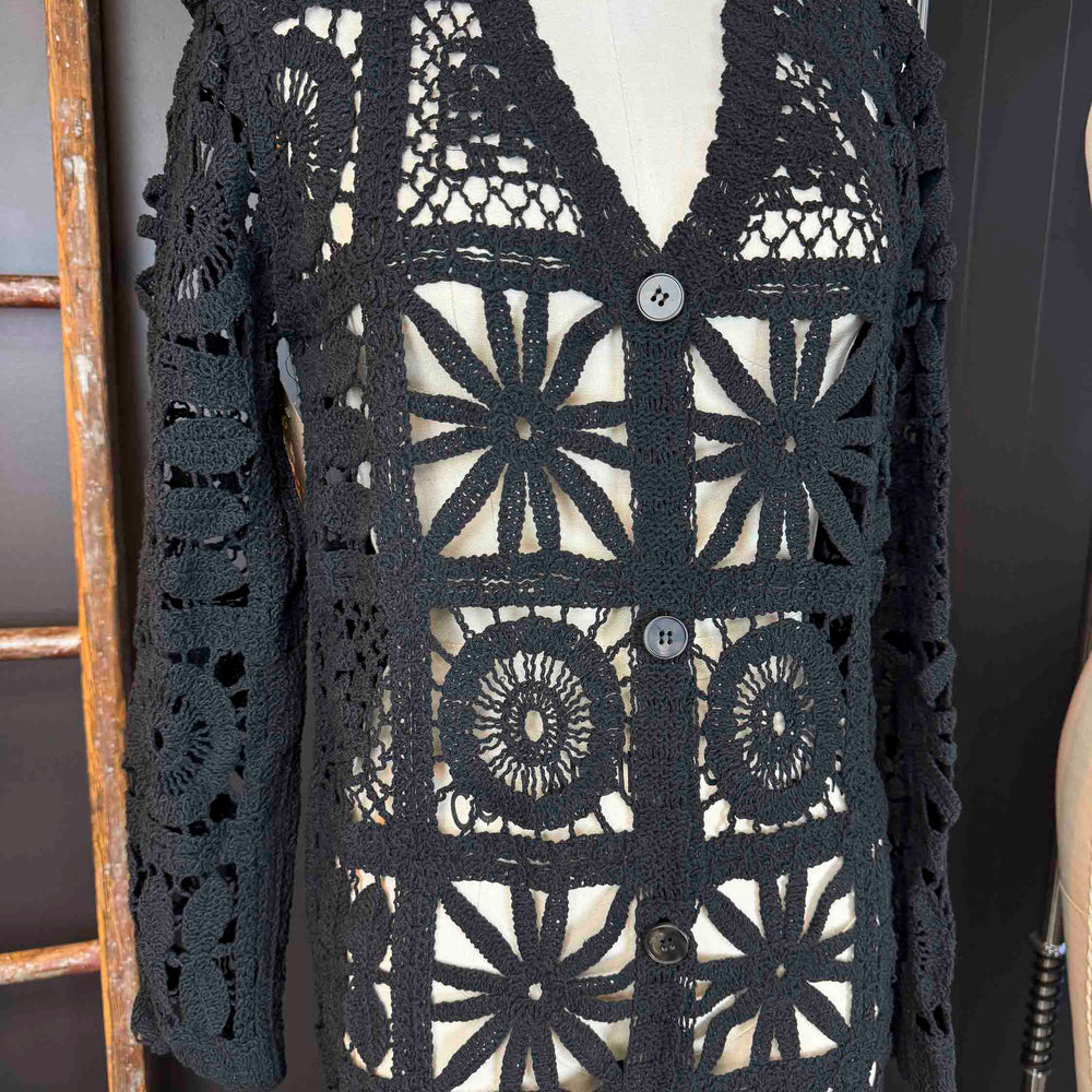 
                      
                        New Crochet Maxi Kimono Cardigan - Size S/M
                      
                    