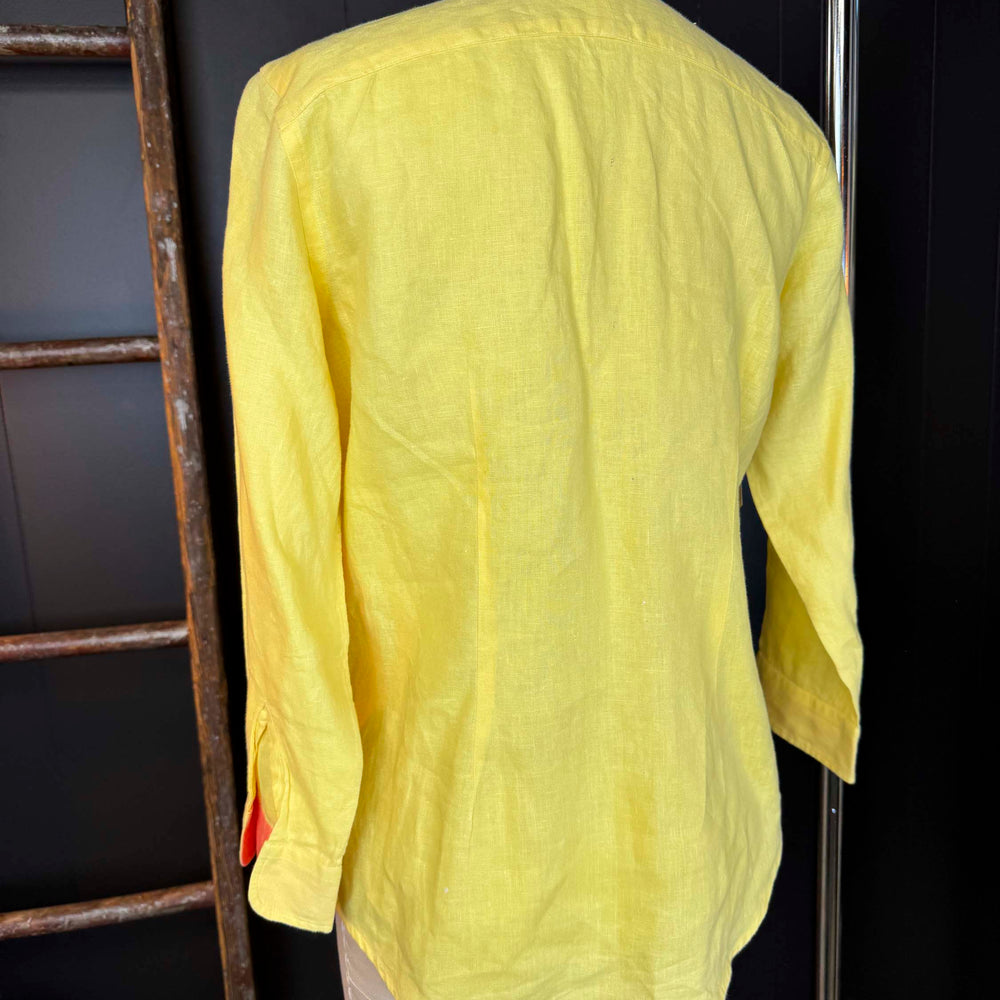 
                      
                        Pre-loved Lauren Ralph Lauren Yellow Linen Button Down Shirt - Size XS
                      
                    