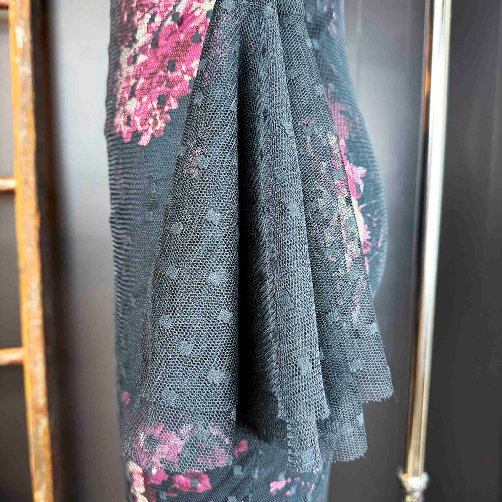 
                      
                        Pre-loved Black Mesh And Floral Dress - Size XS
                      
                    