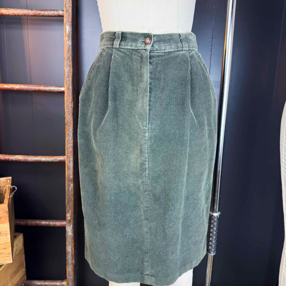 
                      
                        Vintage St. Michael Olive Corduroy Skirt - Size XS/S
                      
                    
