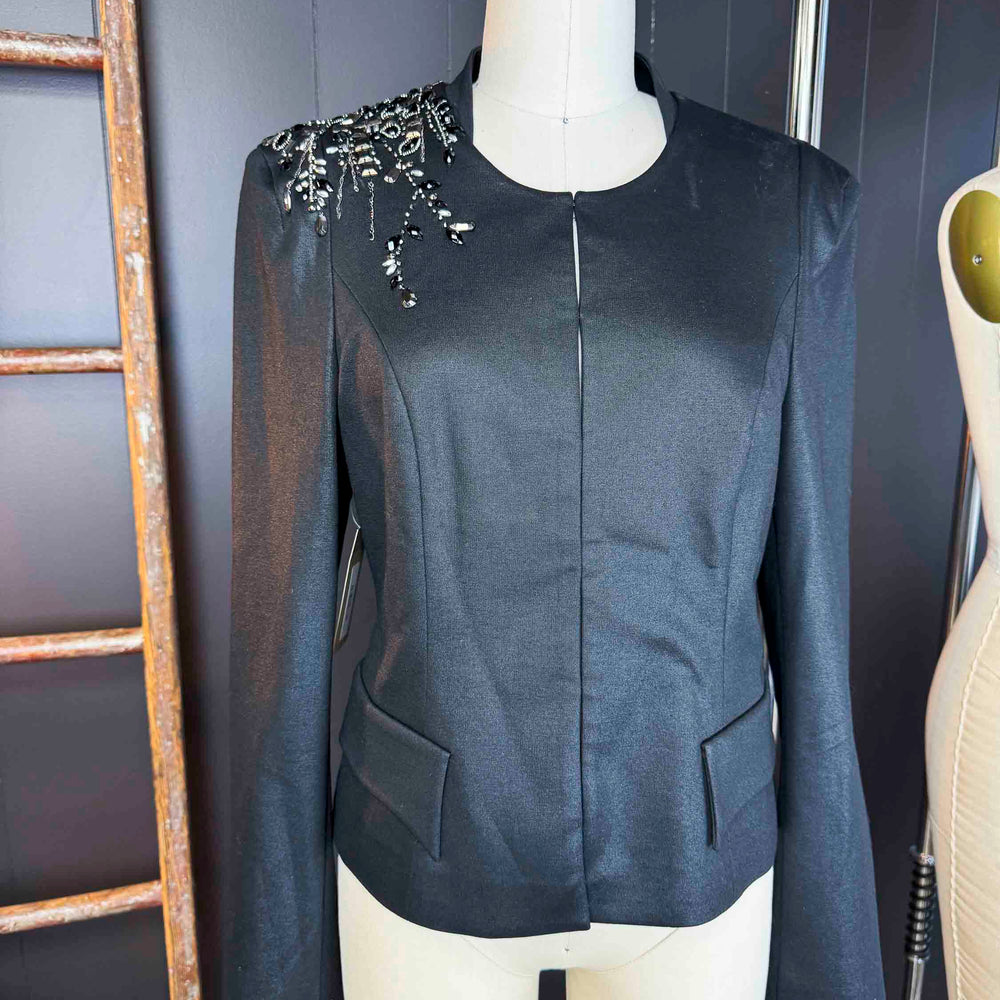 
                      
                        Pre-loved Black Embellished Emely Essence Blazer - Size M
                      
                    