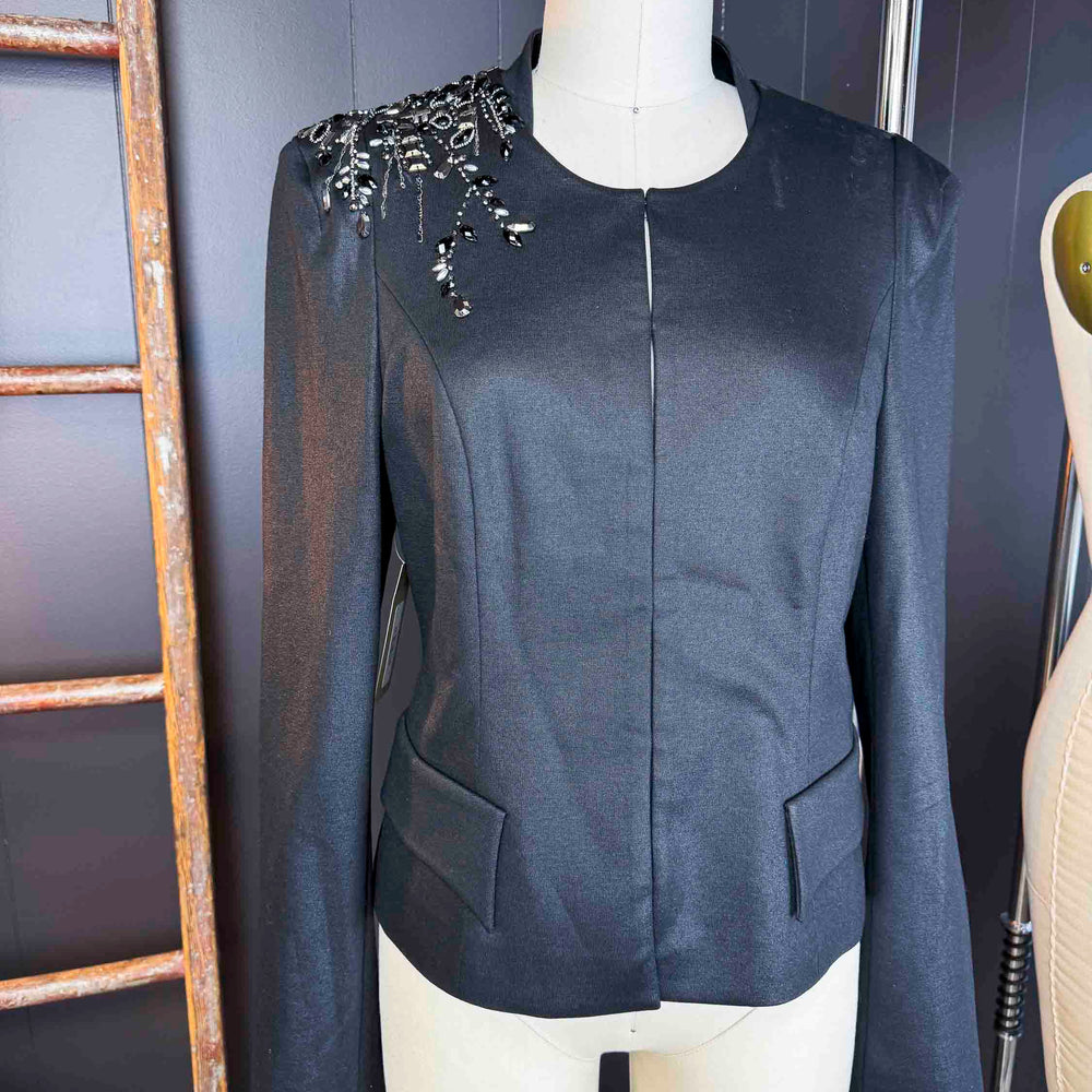 
                      
                        Pre-loved Black Embellished Emely Essence Blazer - Size M
                      
                    
