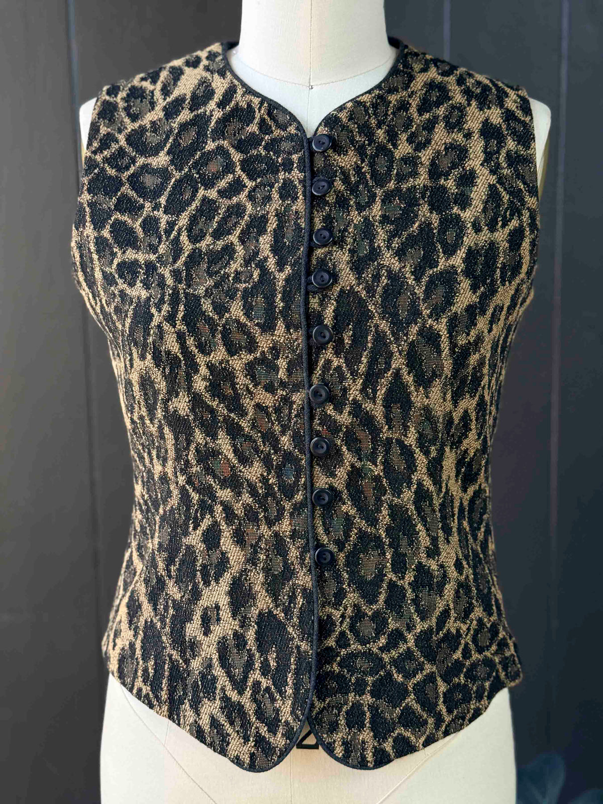 Vintage Peter Nygård Animal Print Vest - Size M