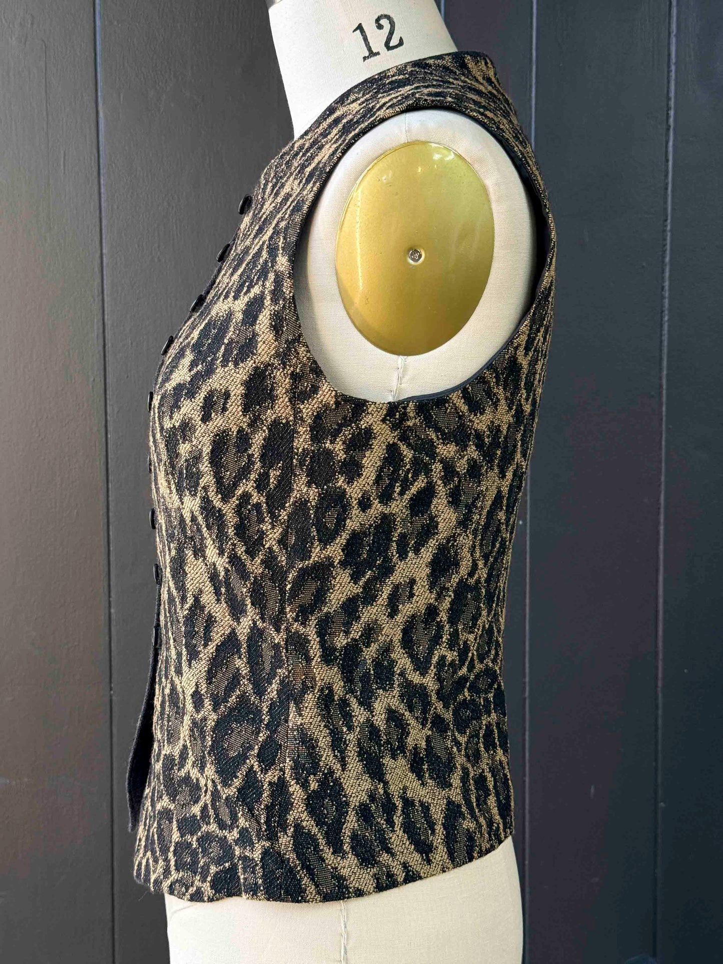 Vintage Peter Nygård Animal Print Vest - Size M