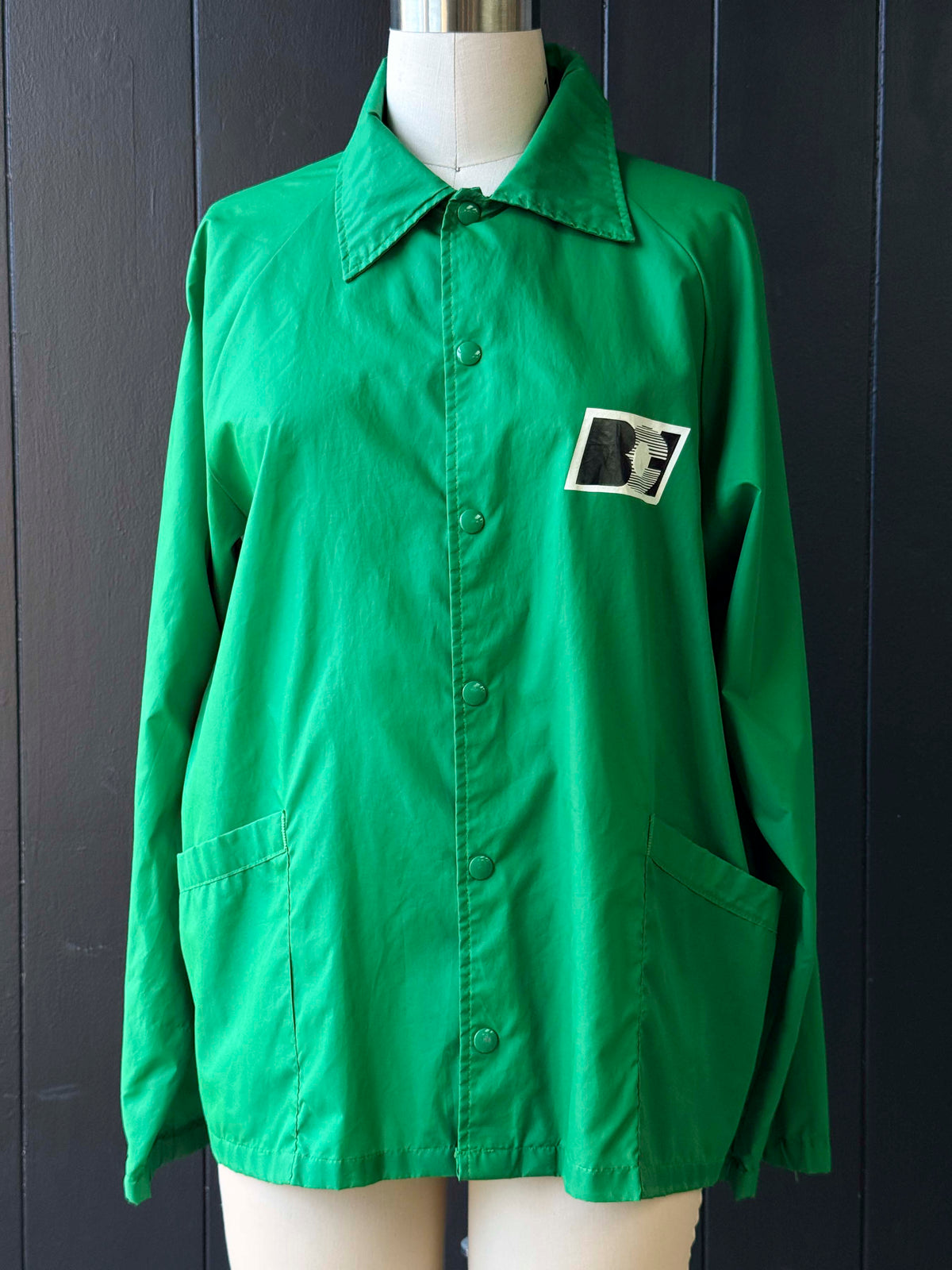 Vintage Hartwell Unisex Green Snap-Front Jacket - Size L