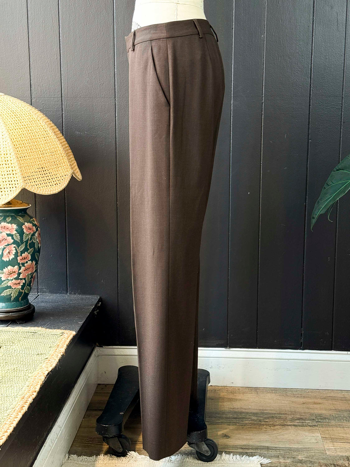 Vintage Lauren by Ralph Lauren Brown Trousers - Size S (4)