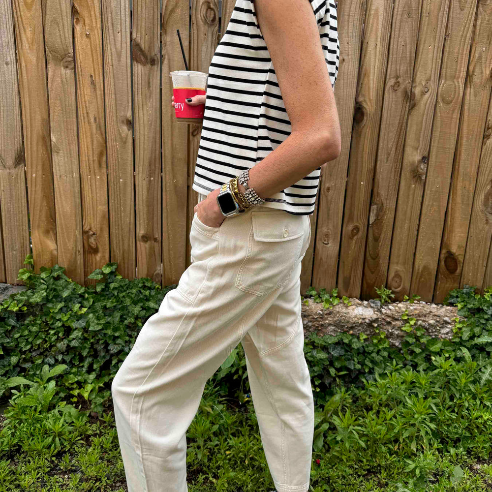 
                      
                        New Tencel Loose Pants - Cream
                      
                    