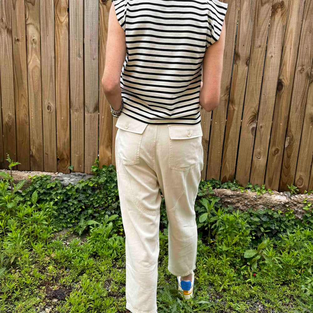 
                      
                        New Striped Sleeveless Top
                      
                    