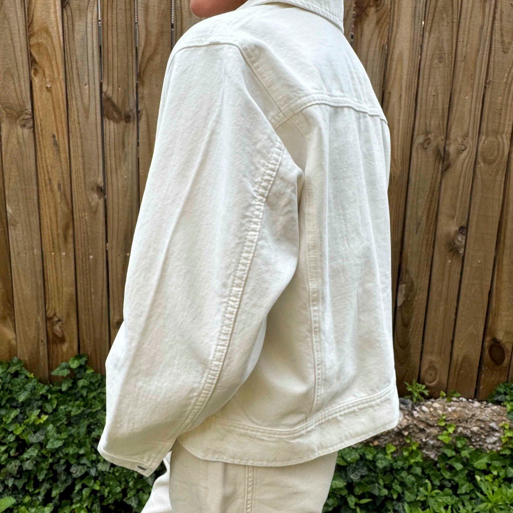 
                      
                        New Washed Cotton Jacket - White
                      
                    