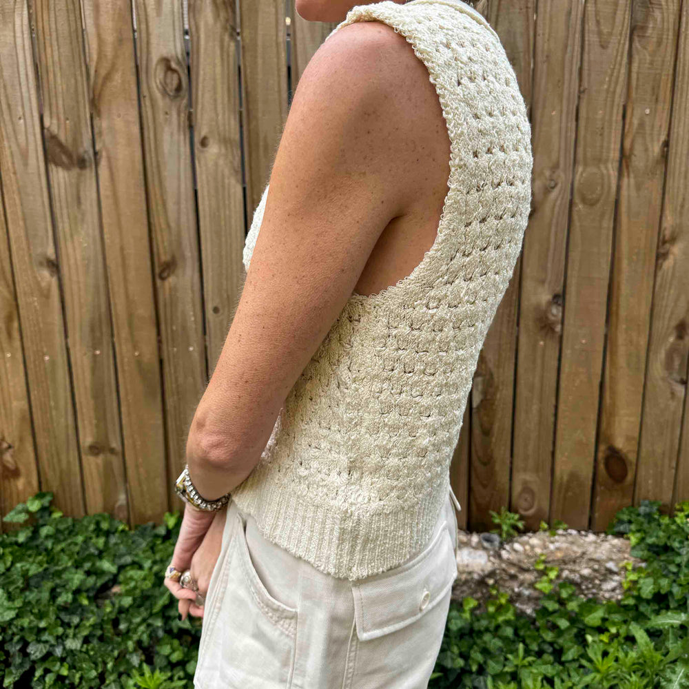 
                      
                        New Knitted Vest - Cream
                      
                    
