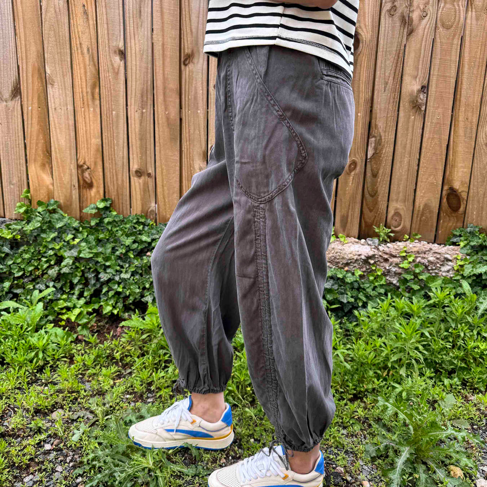 
                      
                        New Washed Drawstring On Bottom Pants
                      
                    