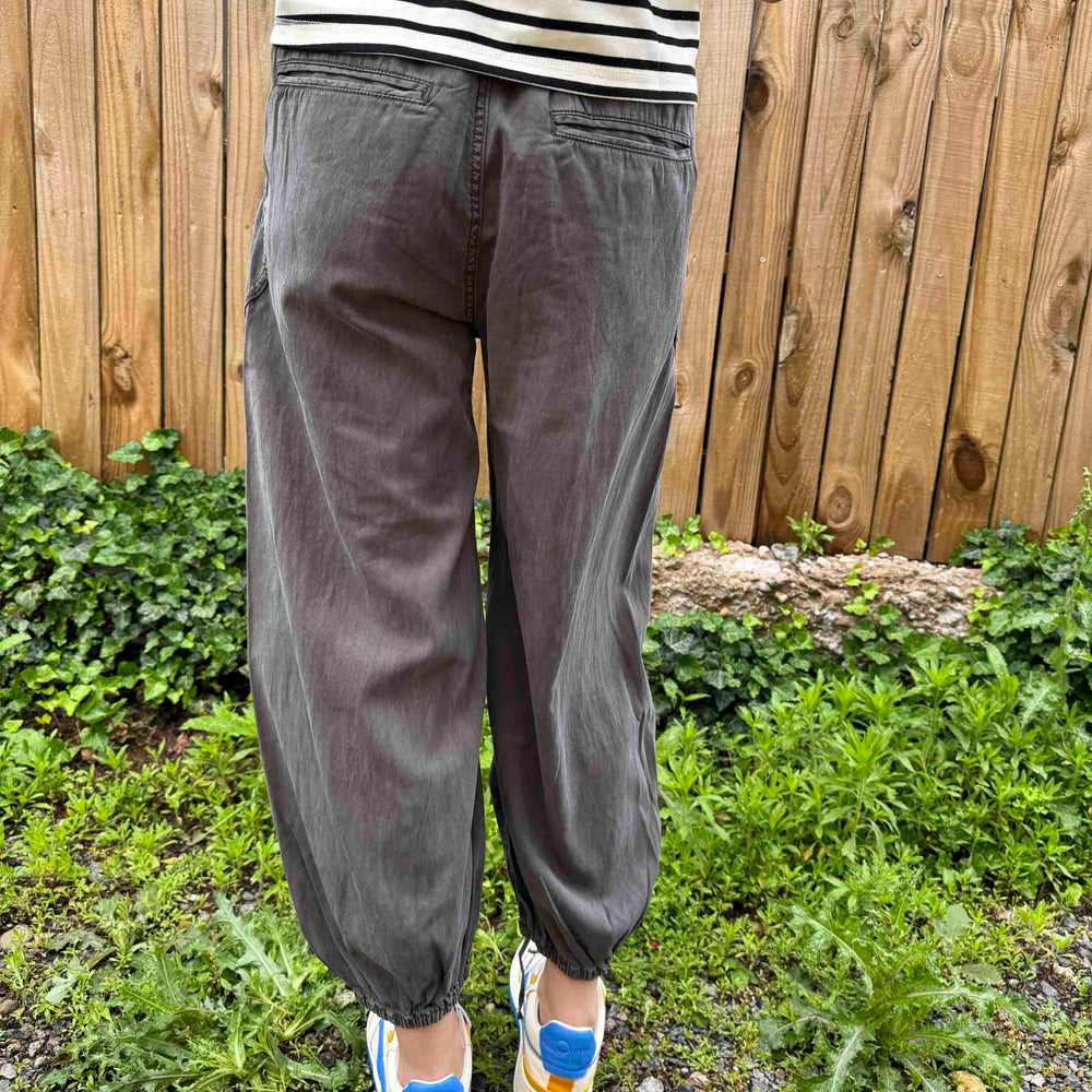 
                      
                        New Washed Drawstring On Bottom Pants
                      
                    