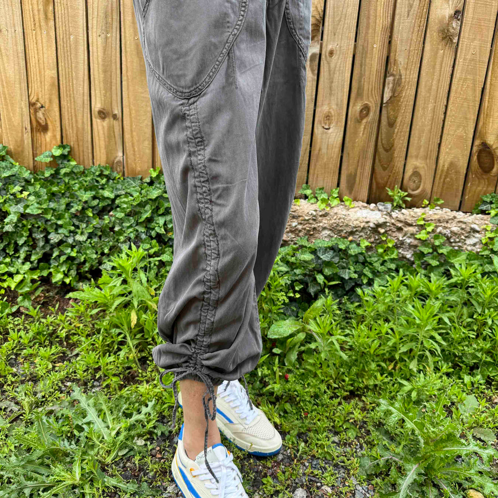 
                      
                        New Washed Drawstring On Bottom Pants
                      
                    