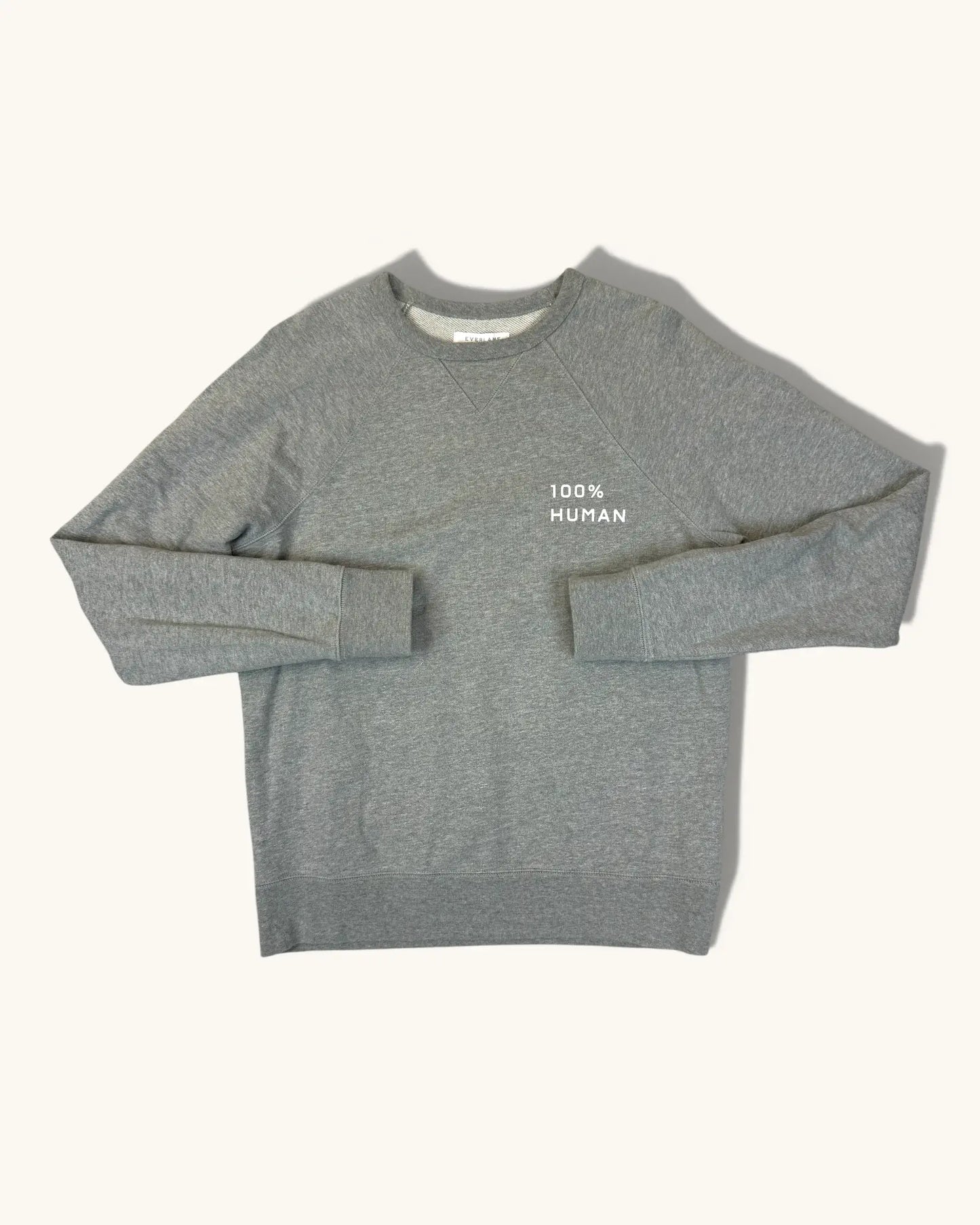 Pre-loved 100% Human Crew Athletic Grey Sweatshirt - Size S