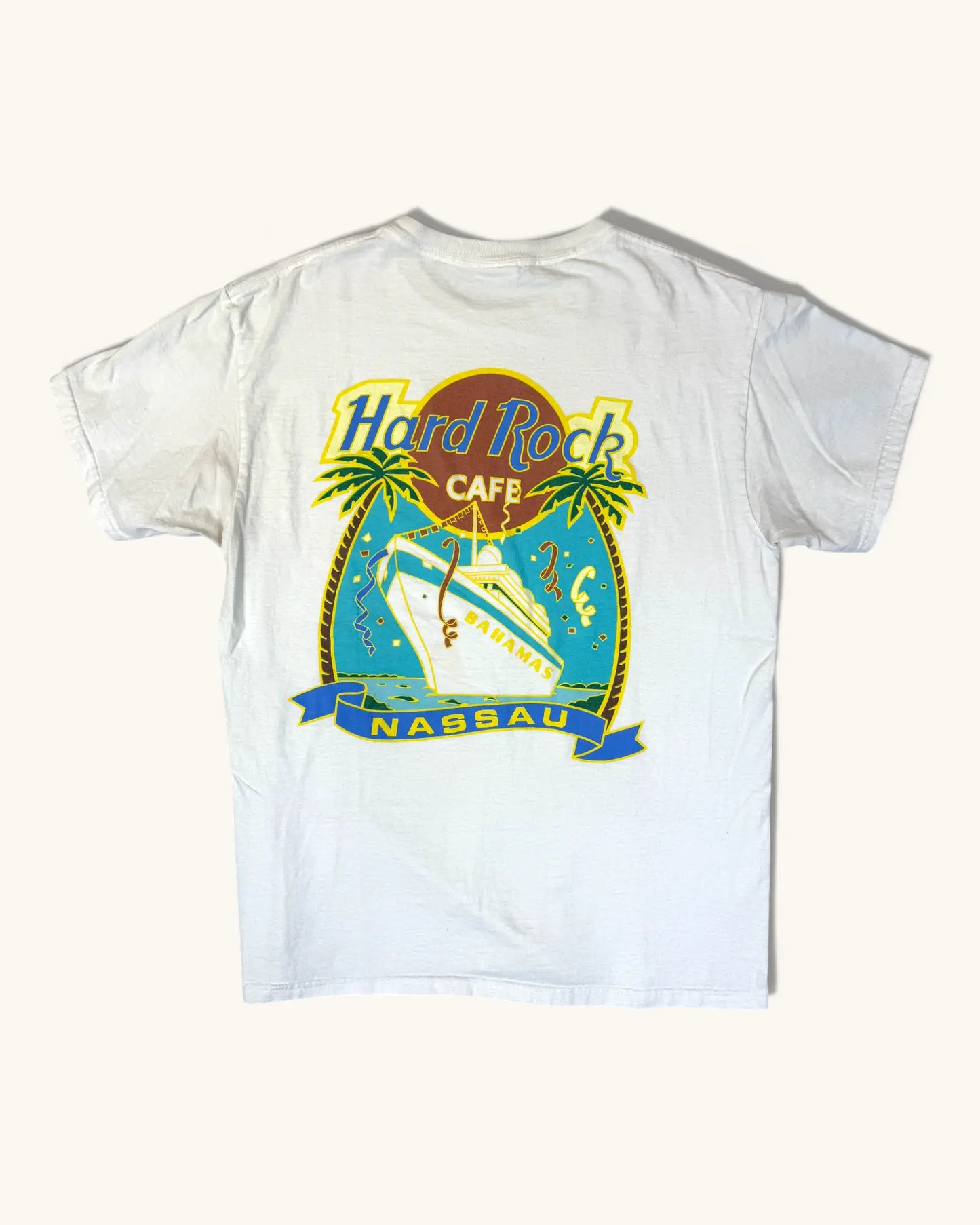 Vintage Cotton Hard Rock Nassau Bahamas Tee - Size L