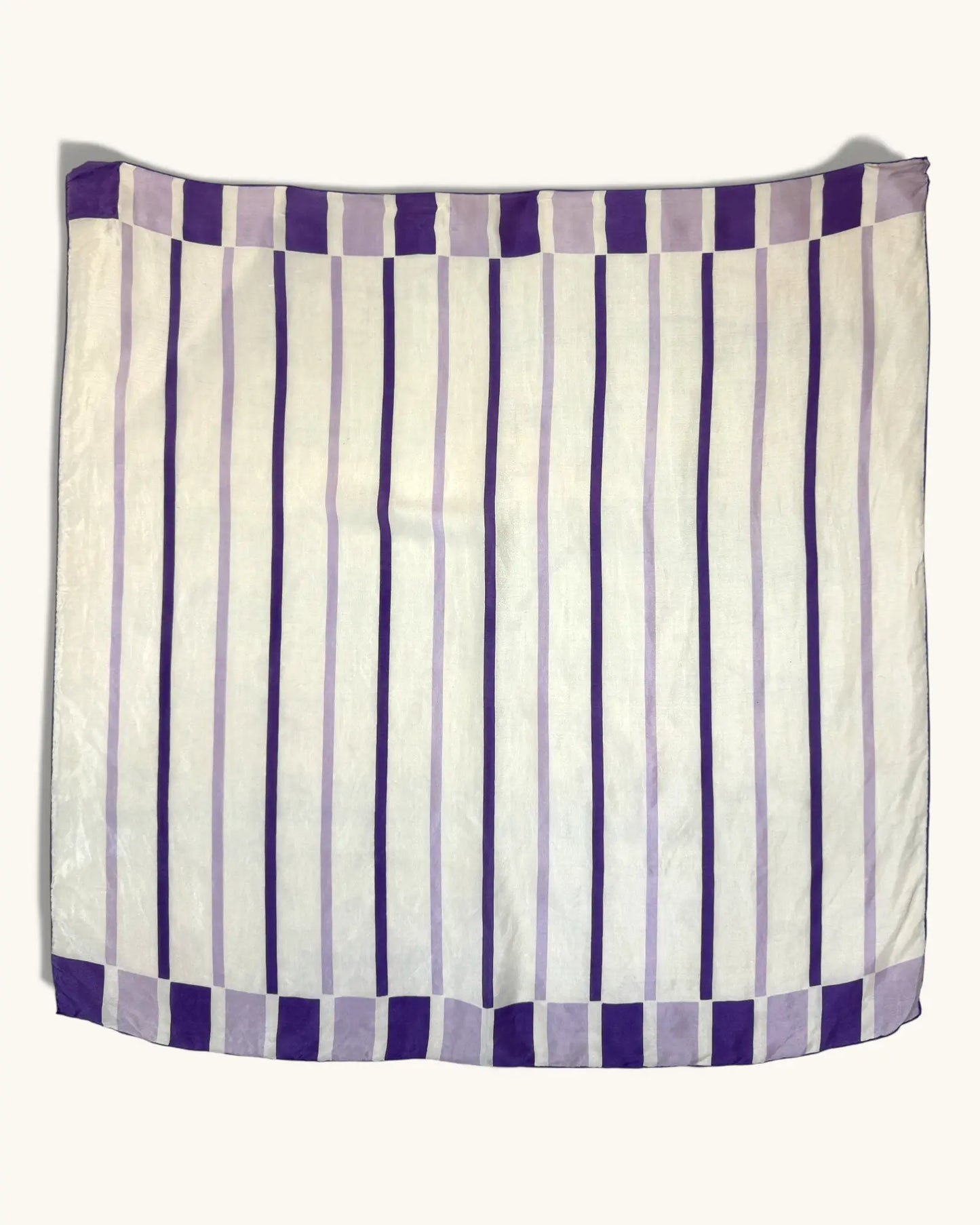 Vintage Purple Silk Scarf