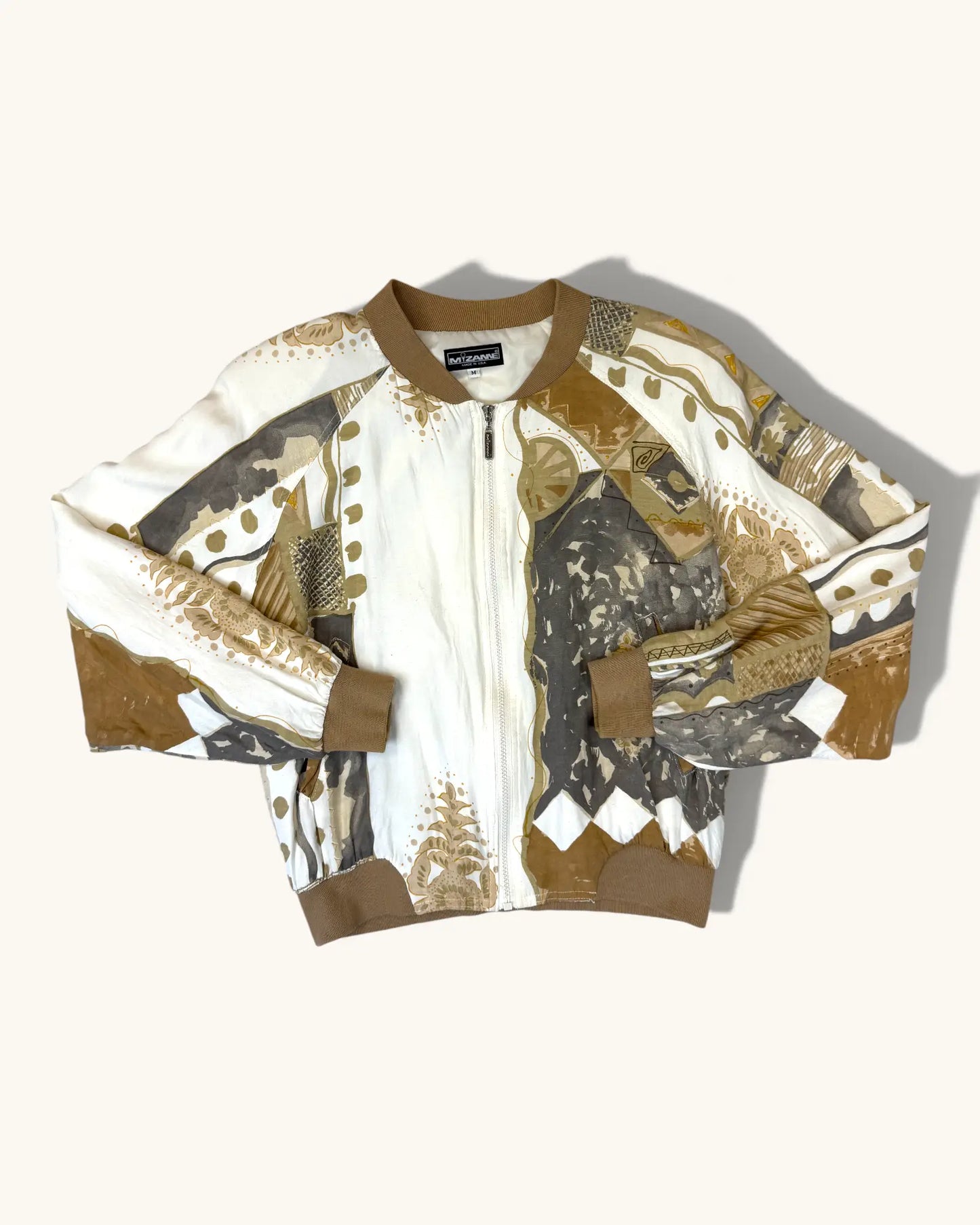 Vintage Mizanne Patterned Windbreaker - Size M