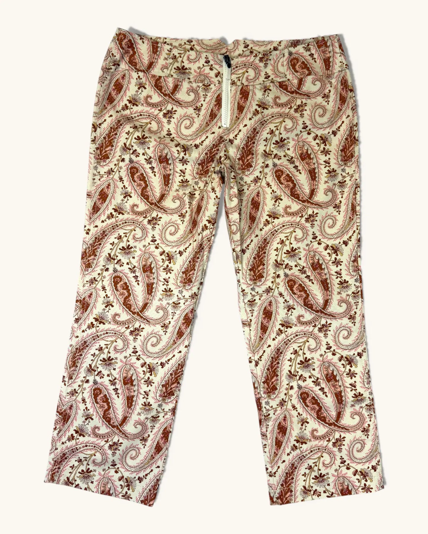 Vintage Express Paisley Capris - Size L