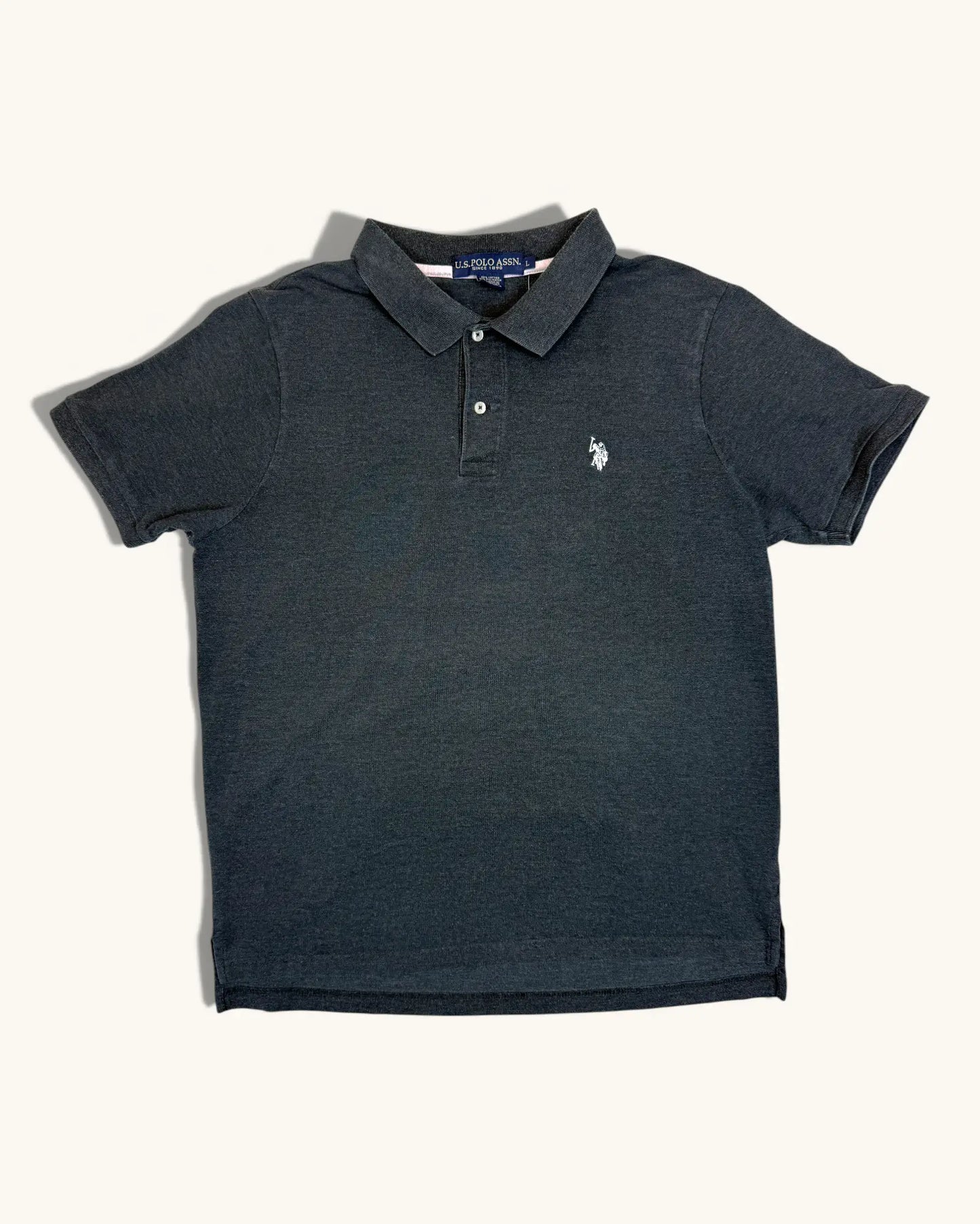 Pre-loved U.S. Polo Assn. Charcoal Polo - Size L