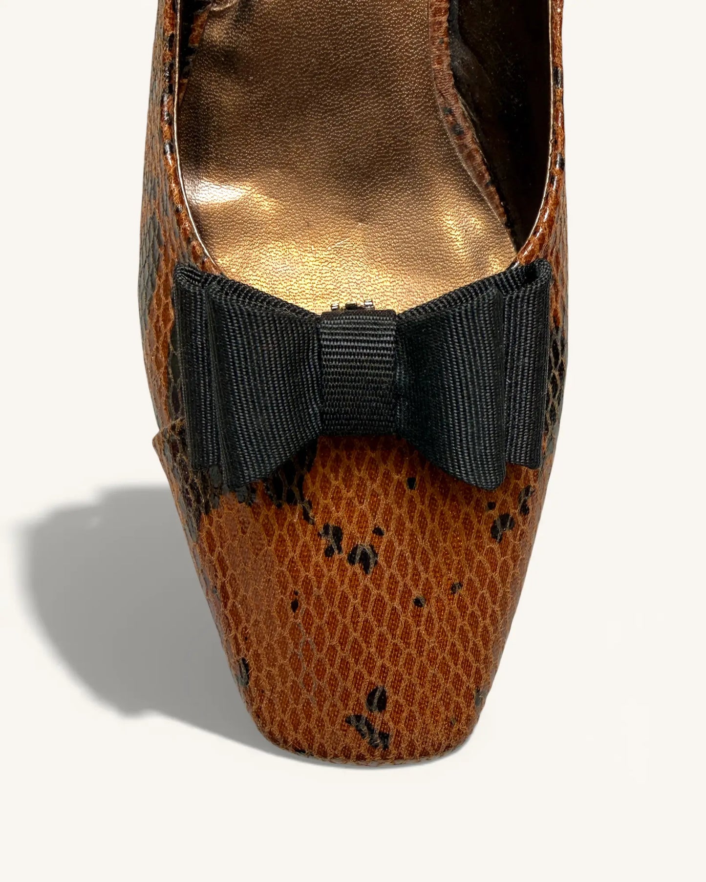 Vintage Black Bow Shoe Clips