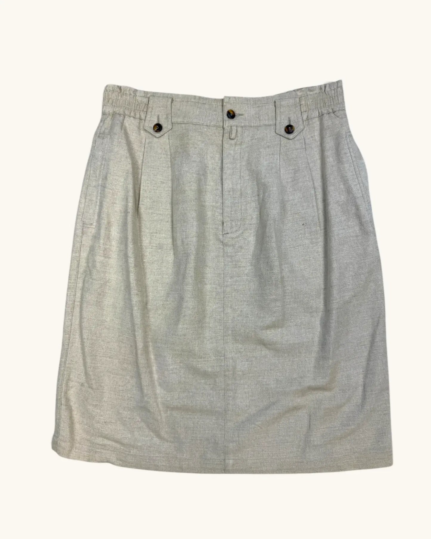 Vintage LizSport Linen Skirt - Size L
