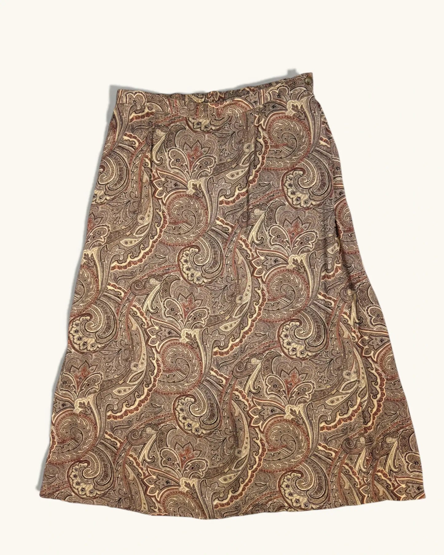 Vintage Paisley Maxi Skirt- Size L
