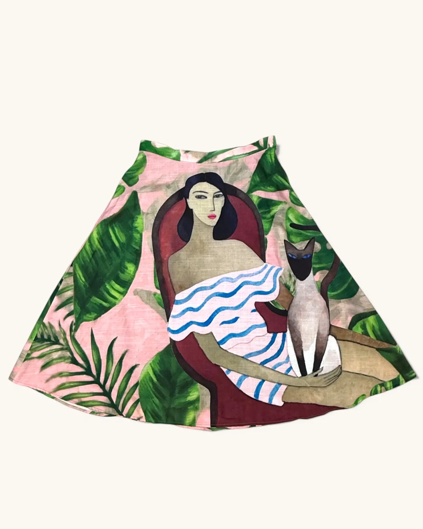 Pre-loved Cat & Woman Skirt - Size M