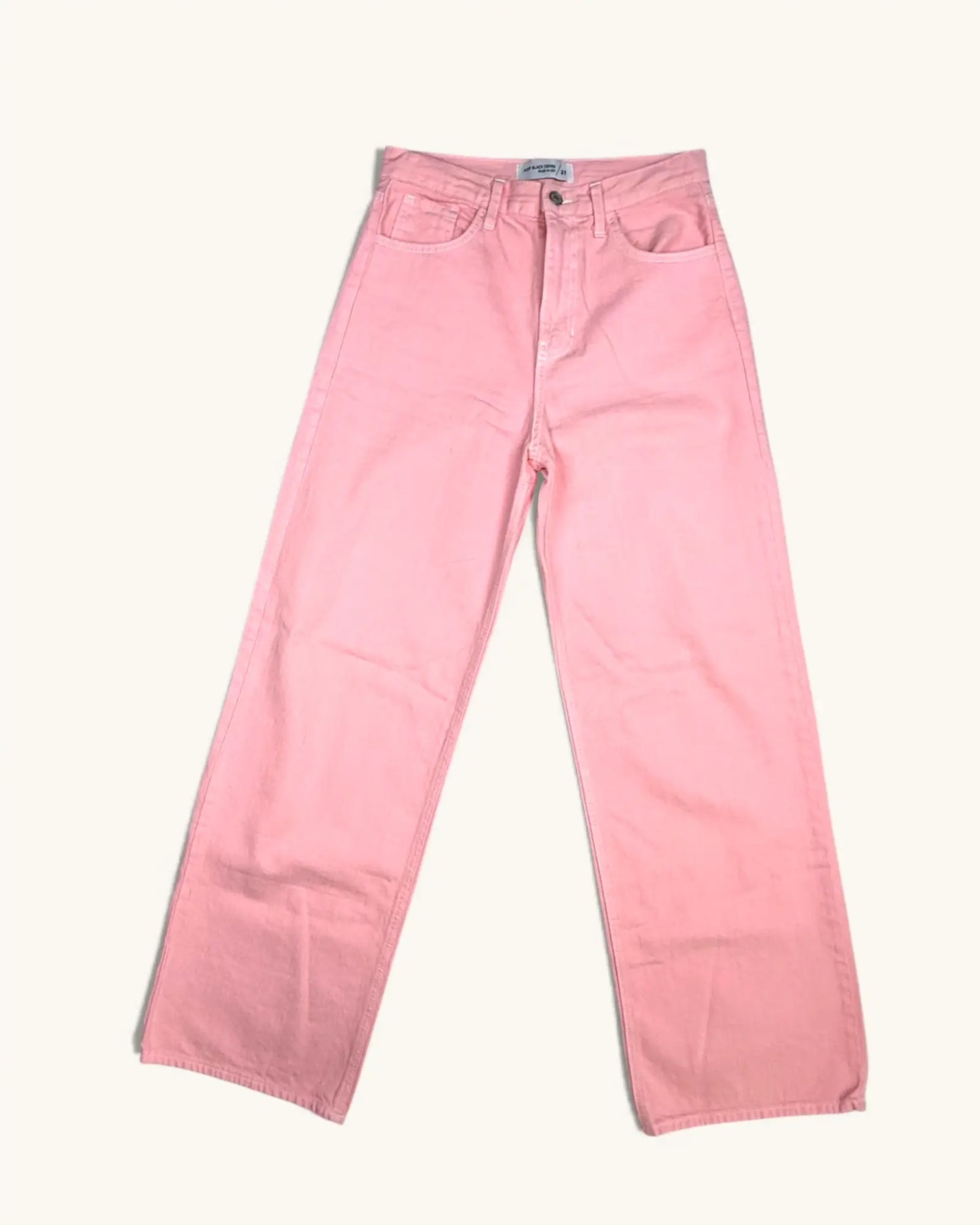 Pre-loved Pink High Waisted Jeans - Size M