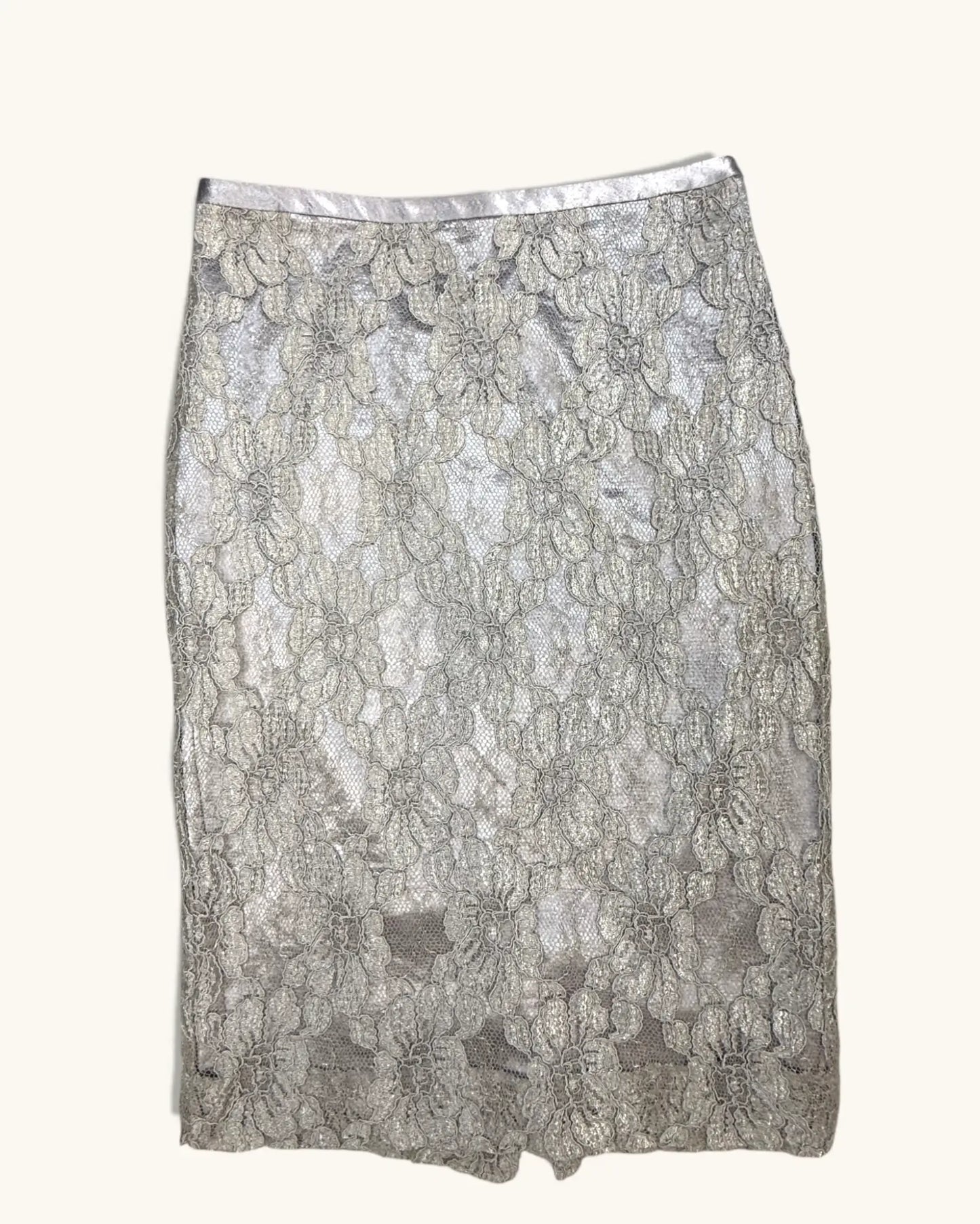 Pre-loved Lace Overlay Skirt - Size S