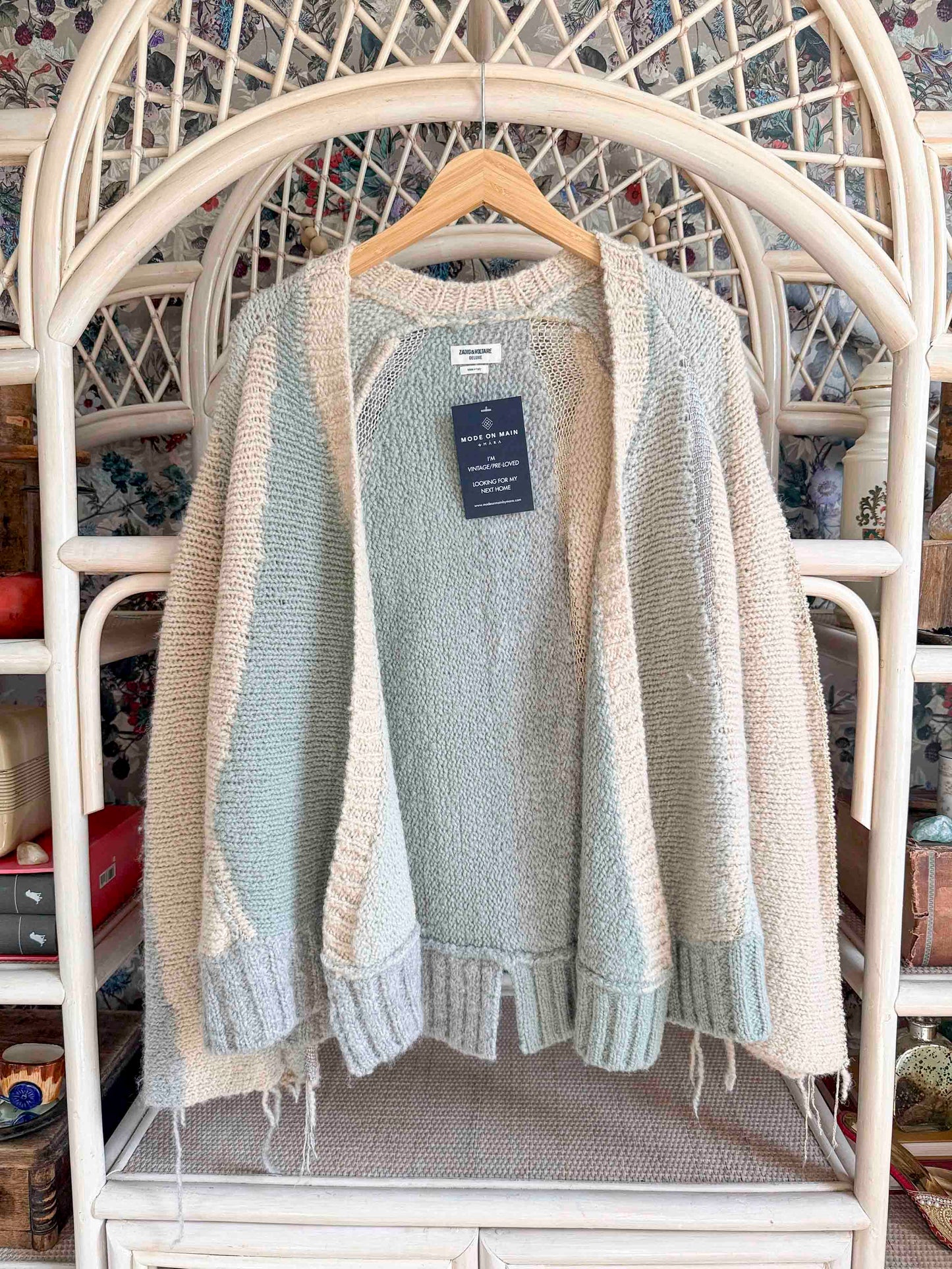Pre-loved Zadig & Voltaire Metallic Cardigan - M/L