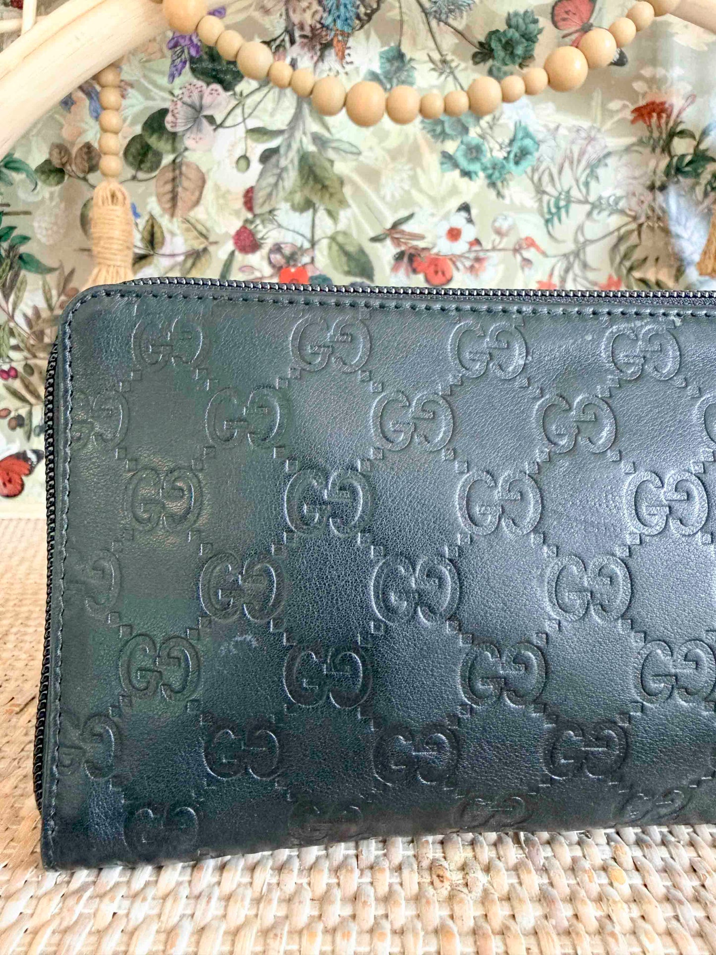 Vintage Black Gucci Pouch