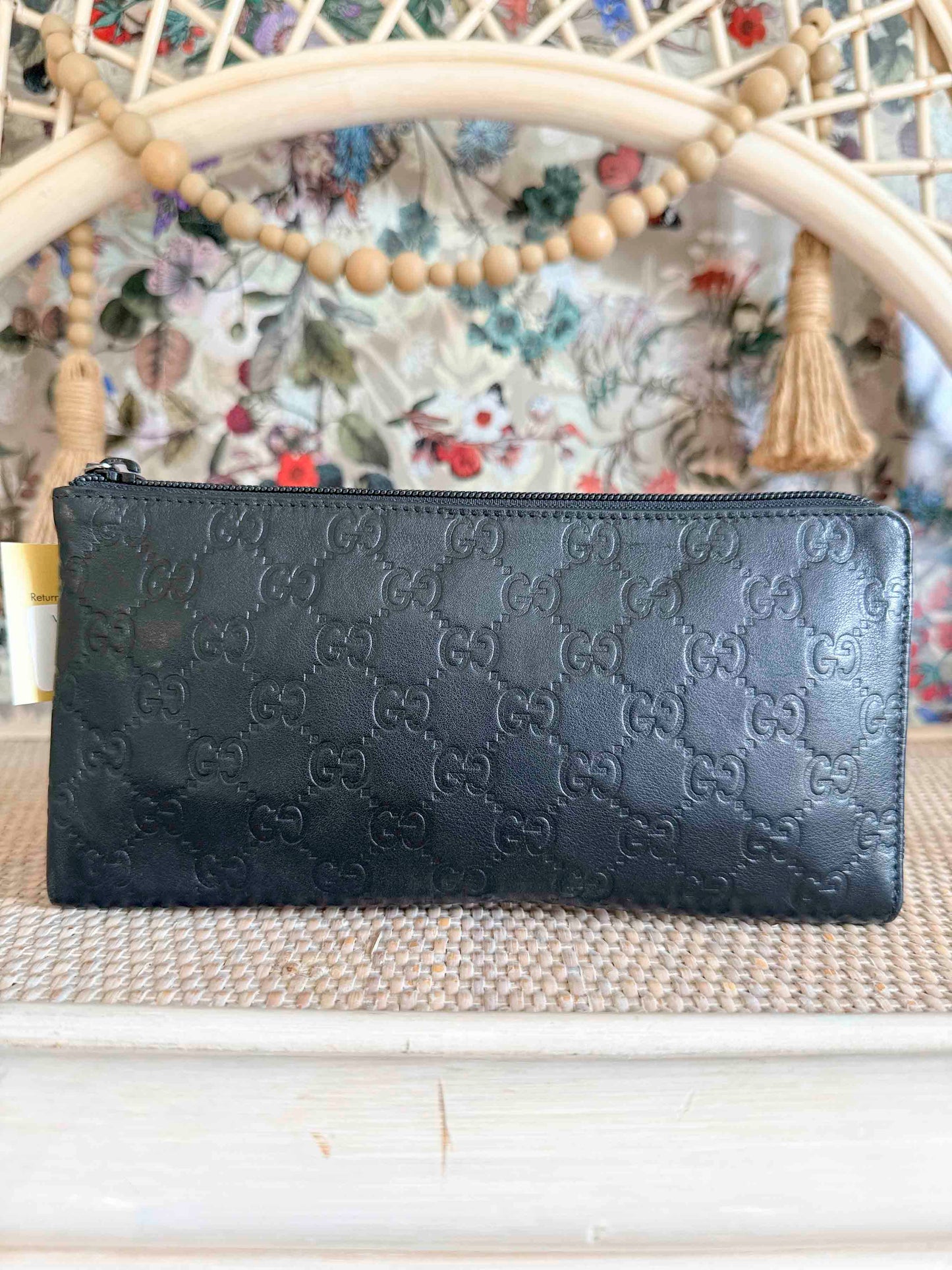 Vintage Black Gucci Pouch