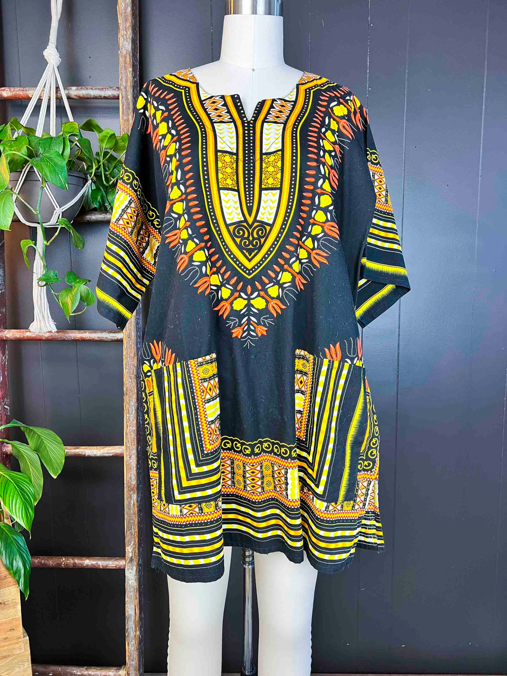 Pre-loved Traditional Thai Dasiki Mini Dress - Size O/S