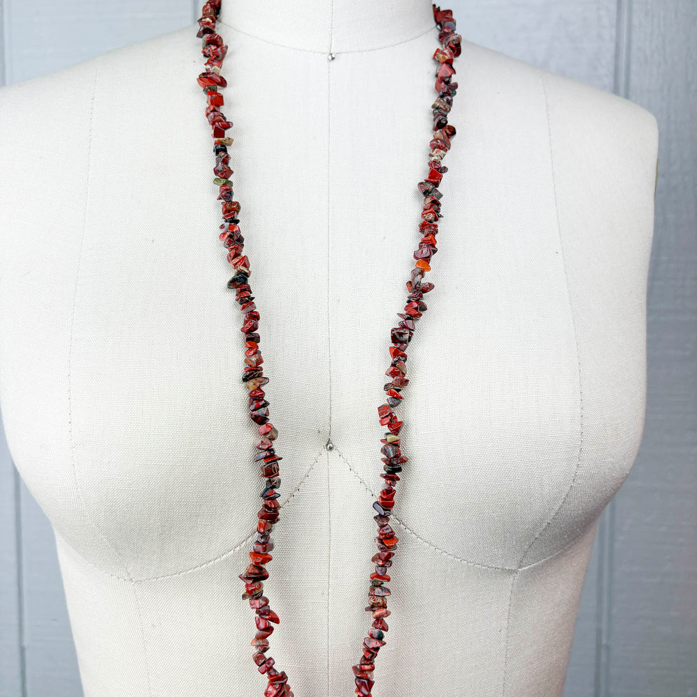 
                      
                        Vintage Red Jasper Nugget Necklace
                      
                    