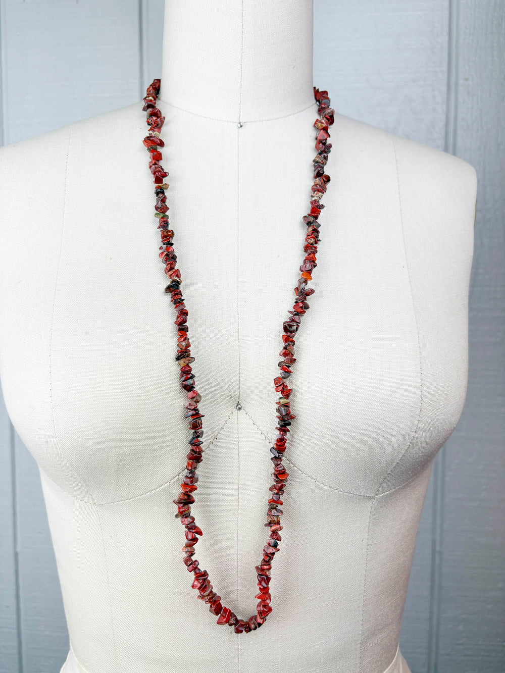 Vintage Red Jasper Nugget Necklace