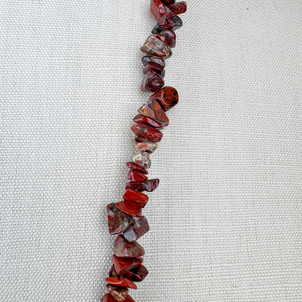 
                      
                        Vintage Red Jasper Nugget Necklace
                      
                    