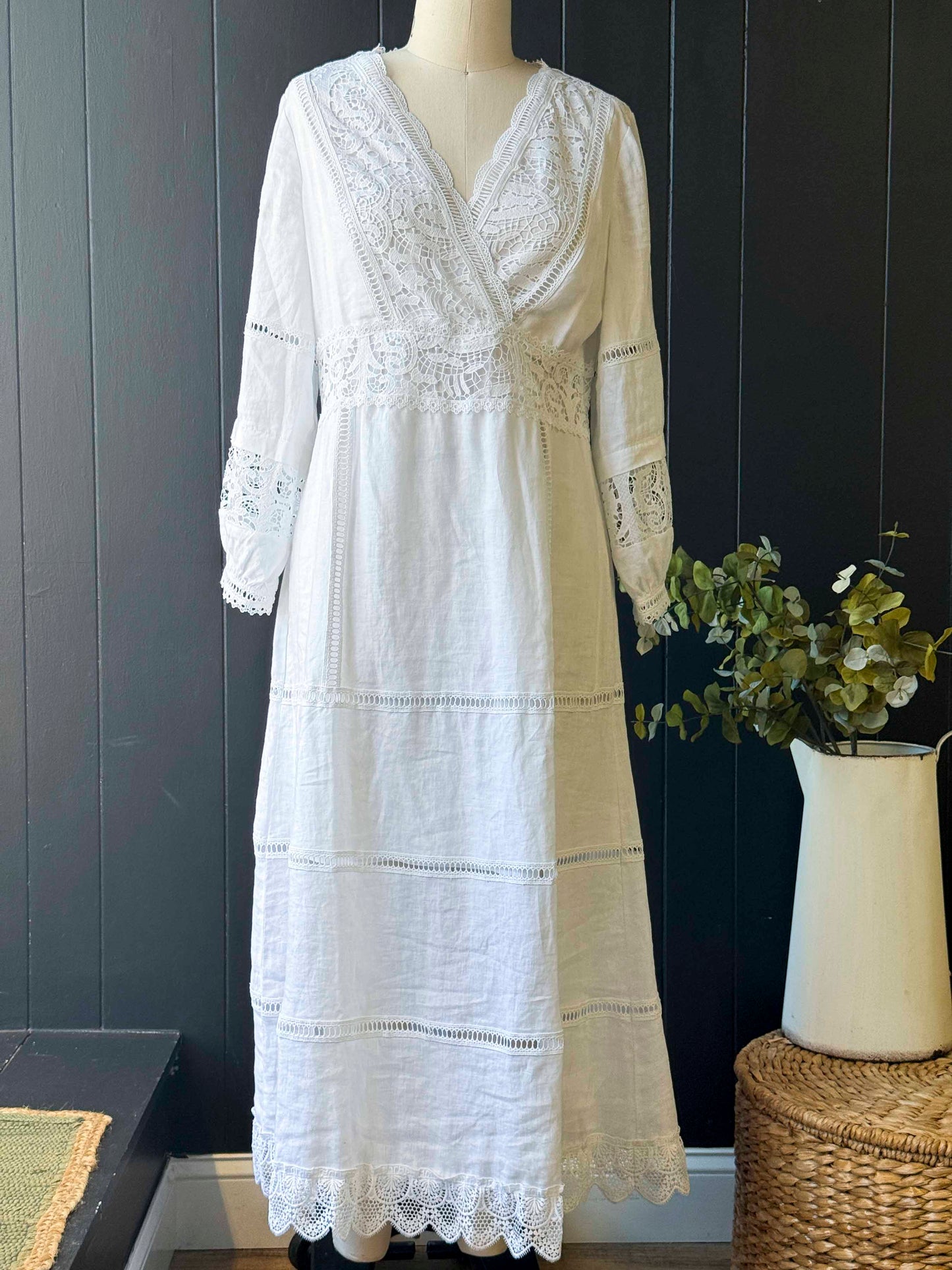 soft surroundings dress Rose Paisley Maxi Size S alineconsignment line body Final Sale - Page 1