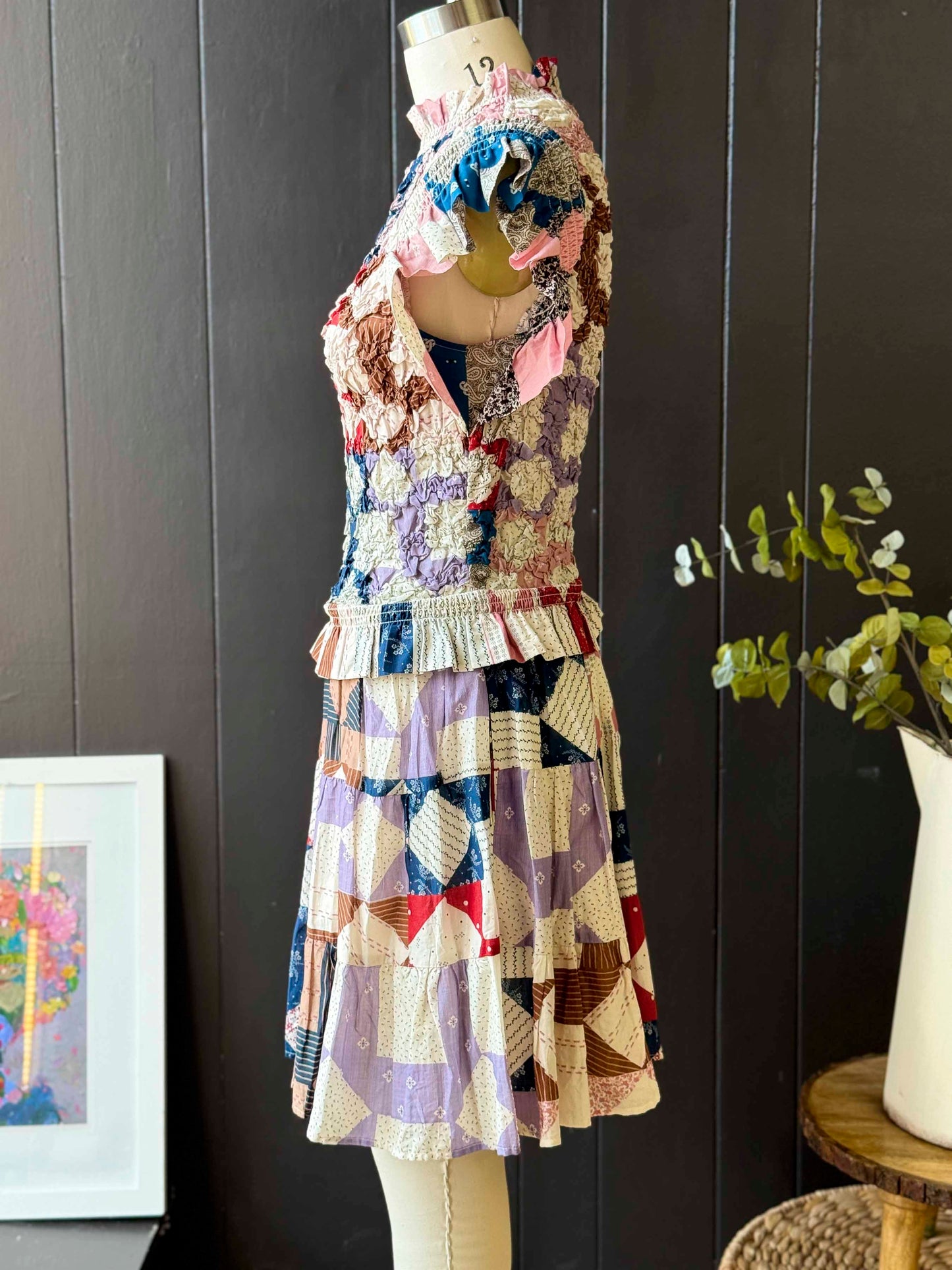Pre-loved Sea New York Nohr Multicolor Patchwork Dress - Size M