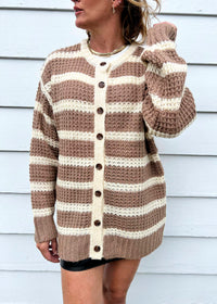 Lehigh Striped Cardigan Sweater