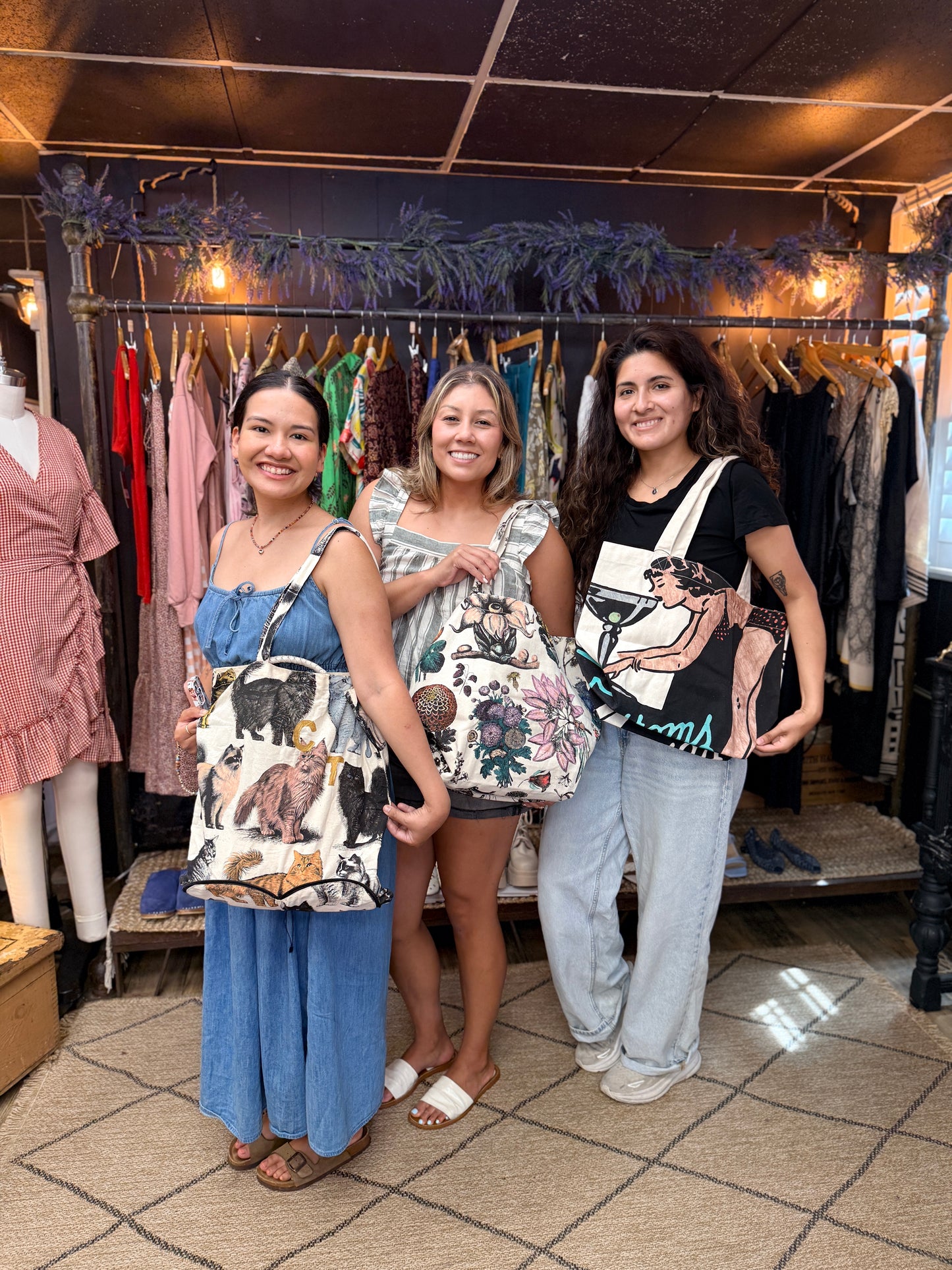 Sip & Paint on Cotton Bags