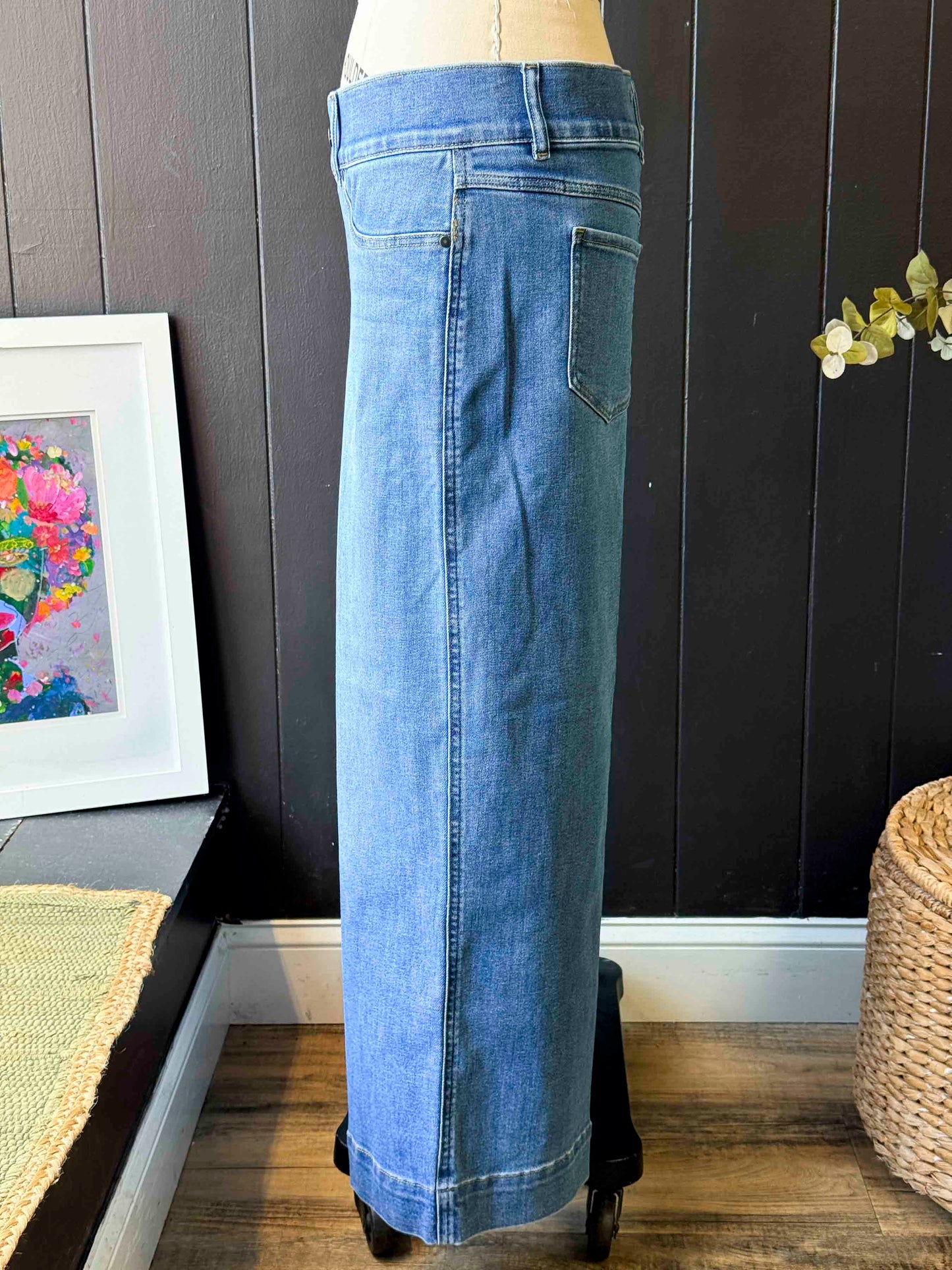 New With Tags Spanx Wide Leg Jeans - Size XL