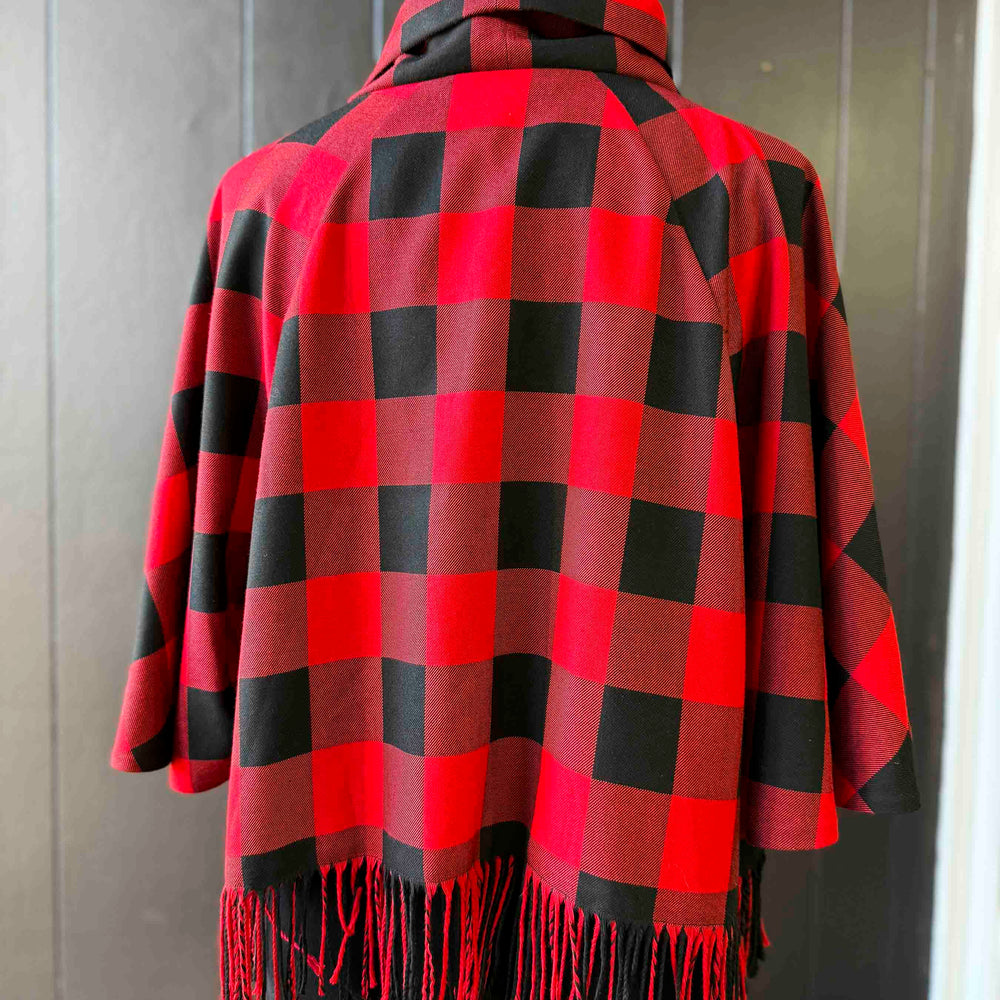 
                      
                        Pre-loved Red & Black Check Cape - Size M
                      
                    