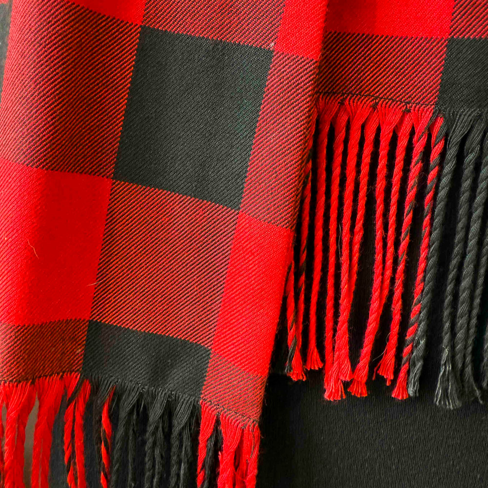 
                      
                        Pre-loved Red & Black Check Cape - Size M
                      
                    