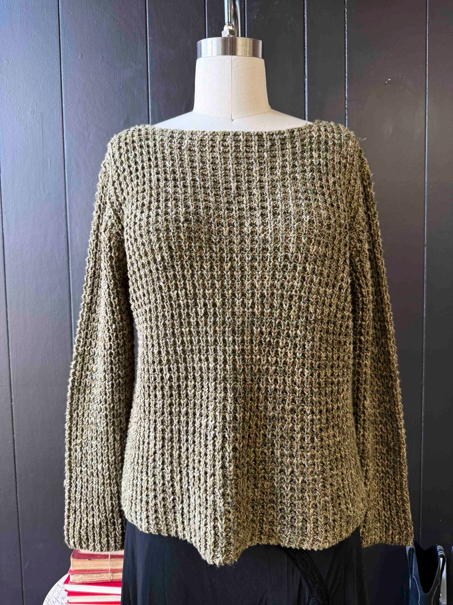 Pre-loved Jones New York Olive Sweater - Size L