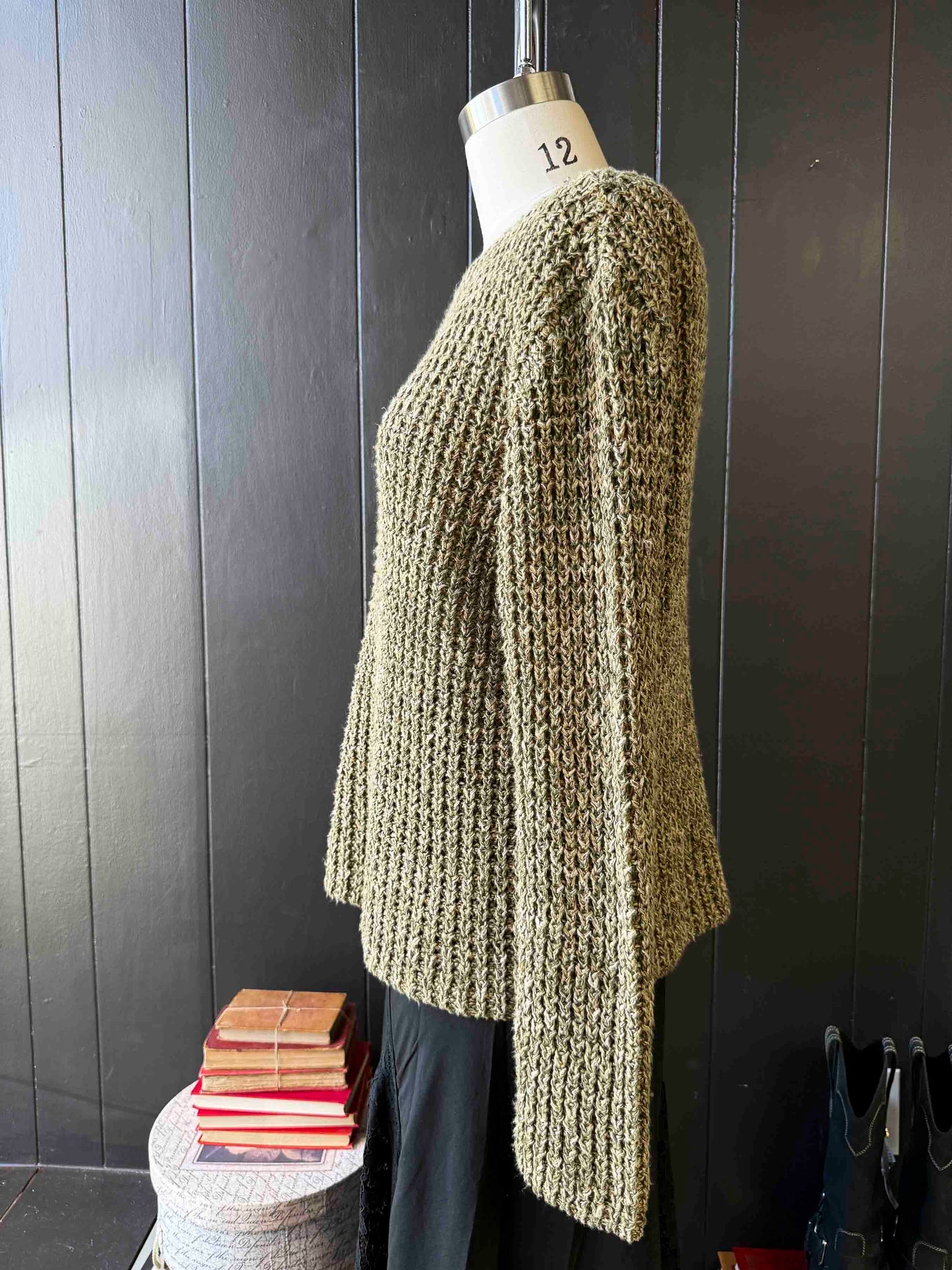 Pre-loved Jones New York Olive Sweater - Size L