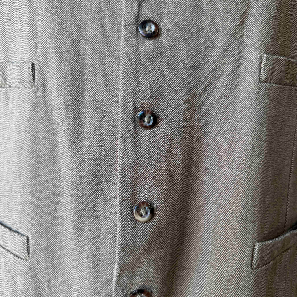 
                      
                        Pre-loved Tan Herringbone Vest - Size XL
                      
                    